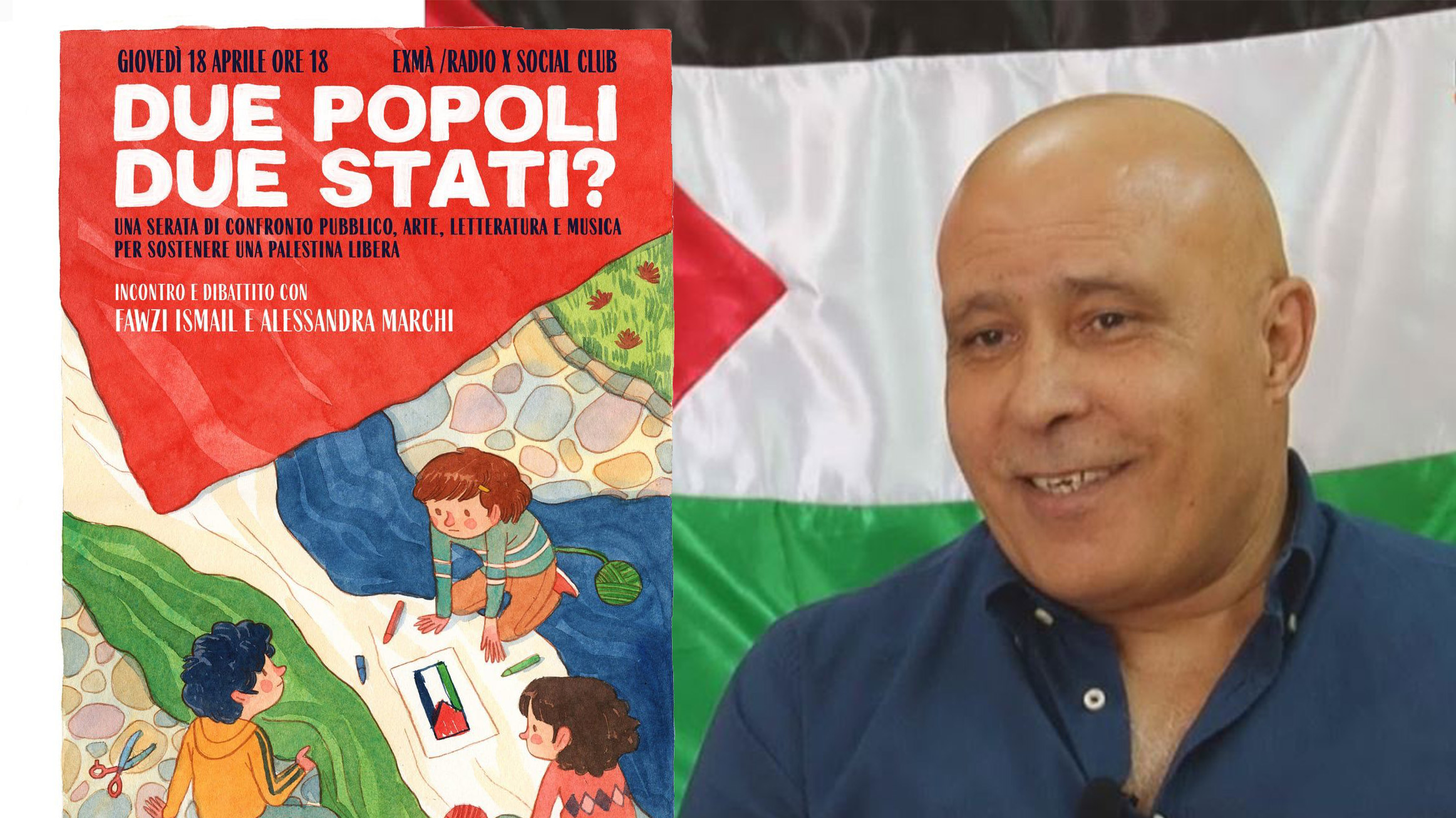 Due popoli, due Stati? Al Radio X Social Club una serata a sostegno della Palestina tra arte, letteratura e musica