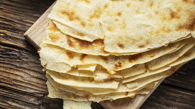 traditional sardinian bread guttiau