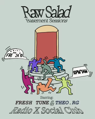 VENERDÌ *** 24*10 ____ RAW SALAD
 BASEMENT SESSION. Ep 01
_____ 10pm to 01am______
Siccome abbiamo ancora un po’ di avanzi da groundloop,  ci sembrava brutto buttarli,
li condivideremo giù nel Basement questo Venerdì con @_theo___rg e @antonybenoni